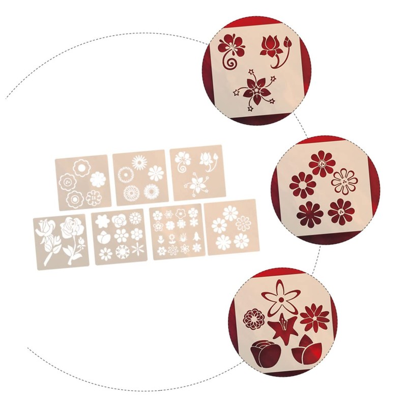 VILLFUL 3sets Hollow Drawing Templates for Boys and Girls 7