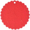 Norpro Jar Opener Silicone Grip Potholder Trivet Red Secure Non