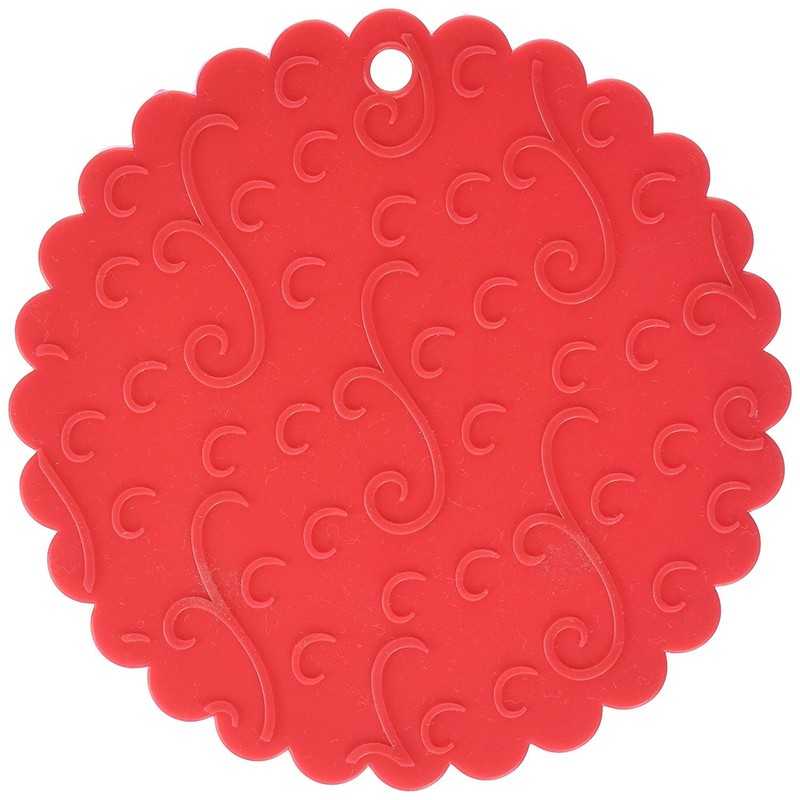 Norpro Jar Opener Silicone Grip Potholder Trivet Red Secure Non