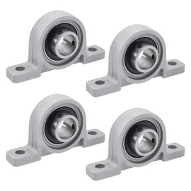 Pack of 4 Housing Bearings Vertical Pillow Block Bearing Block Ball Bearing Block Shaft Housing Bearing Shaft Bearing for Axle Shaft Machine, 3D Printer (15 mm Inner Diameter)