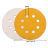 100 pcs Sanding Discs - 5 inch/125 mm, 8 Holes,