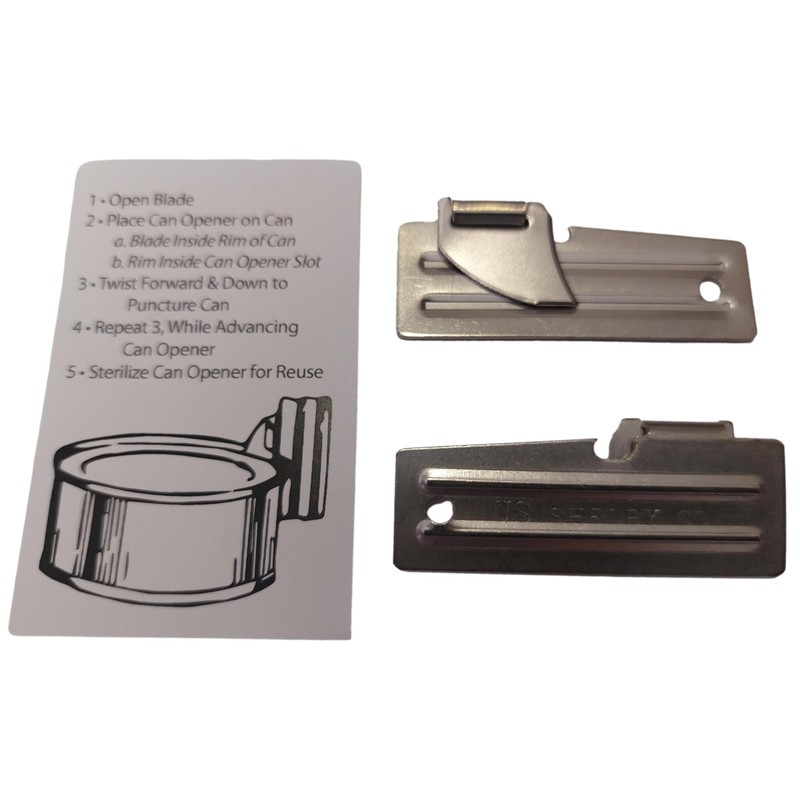 Best Glide ASE's U.S. SHELBY CO. Military Style Can Openers,