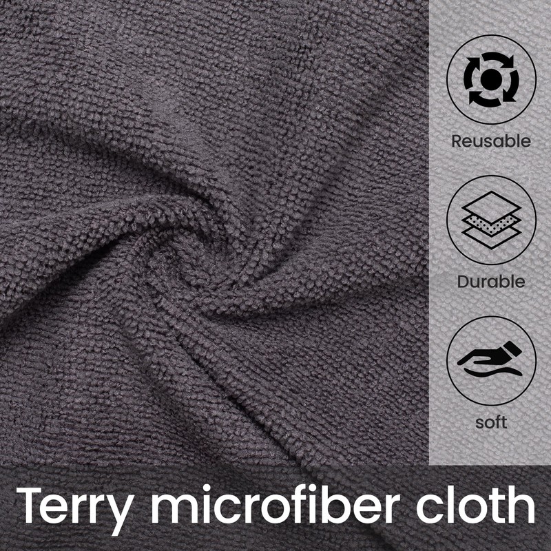 Greenfound Microfiber Cleaning Cloth Roll -80 Pack, 11.5x11.5, Tear Away