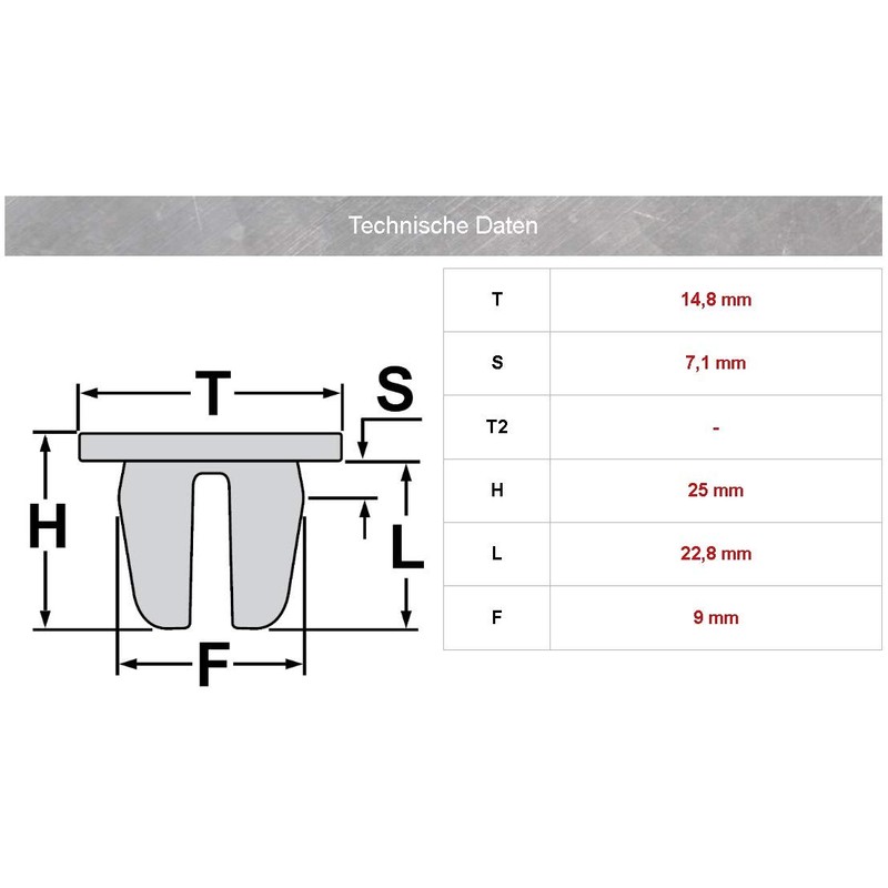 20 x boot trim mounting brackets, 1J6867276