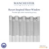Manchester Mills Protect360° Satin White Ribbon Hook Free Shower Curtain