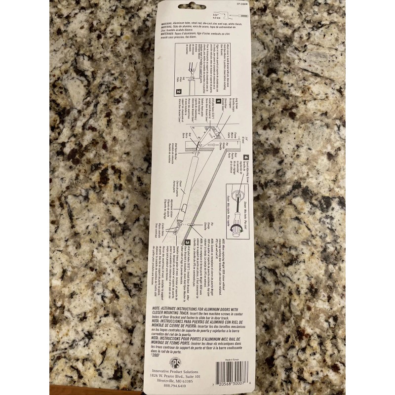 IPS Storm Door Closer Kit White CP-3106W