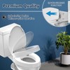 Huttdmel Raised Elongated Toilet Seat 18.5'' for Seniors – Soft