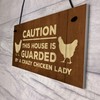 RED OCEAN Novelty Chicken Sign Funny Coop Hen House Plaque