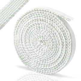 Adviace 1-00-88100 Fiberglass Stove Door Flat Gasket Tape with Self-Adhesive for Harman Accentra Insert Pellet Stoves, Harman Coal Stoves and Heatilator Eco-Choice BH105 Pellet Stoves, 3/4'' x 10FT.