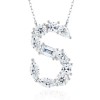 Pass Diamond Tester Letter F Multi Cut VVS Moissanite Necklace