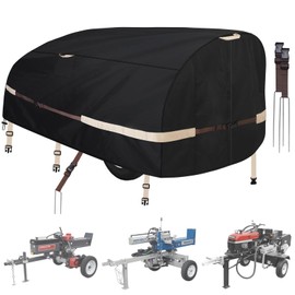 Log Splitter Cover 1200D Heavy Duty Windproof for 15-60ton Electric Wood Splitter Cover All Weather Protection Log Splitter Accessories (94.5"L X 49.6"W X 41.7"H)