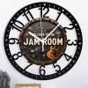 25cm Circular Iron Wall Clock with a Gas Station Price