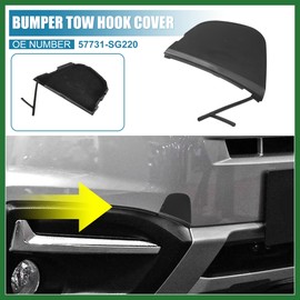 Motoforti 57731-SG220 Front Right Bumper Tow Hook Cover for Subaru Forester 2016-2018 Car Tow Hook Eye Hole Cover Plug Black Long-Lasting