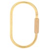 Screw Lock Clip, Brass Keyring Ring Quick Link Locking Carabiner