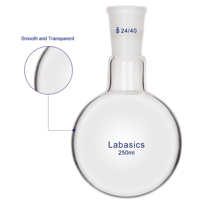 Labasics Glass 250 ml Single Neck Round Flask RBF, Single