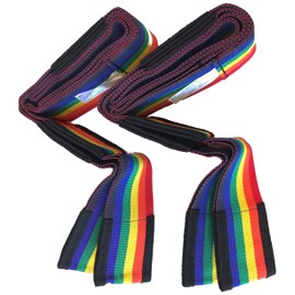 Carrying Strap 2 Person Transport Belt for Furniture and Moving 2 Pieces Lifting Strap up to 300 kg Rainbow Colours