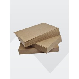 350gsm Brown Kraft Business Card Blanks, Pack of 100 (85mm x 55mm)