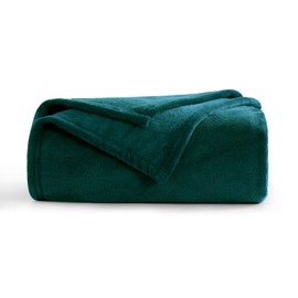 Aisbo Cuddly Fluffy Blanket Green - Fleece Blanket Warm Sofa Blanket for Winter, Cuddly Blanket Dark Green Soft as Living Room Blanket 130 x 150 cm Small Couch Blanket