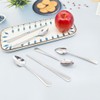 6 PCS Stainless Steel Serrated Grapefruit Spoon and Knife Set