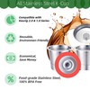 JavaNest 6 Pack Reusable K Cups with Stainless Steel Coffee
