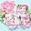 LeZakaa Floral Birthday Wrapping Paper Roll for Mom, Lush Pink