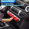 ZOXOQ Center Console Control Button Cover Compatible with Ford Mustang
