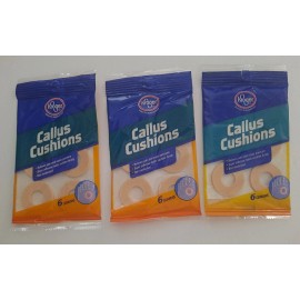 Kroger Callus Cushions 18 Count (3 packs of 6) Reduces Friction, Self Adhesive