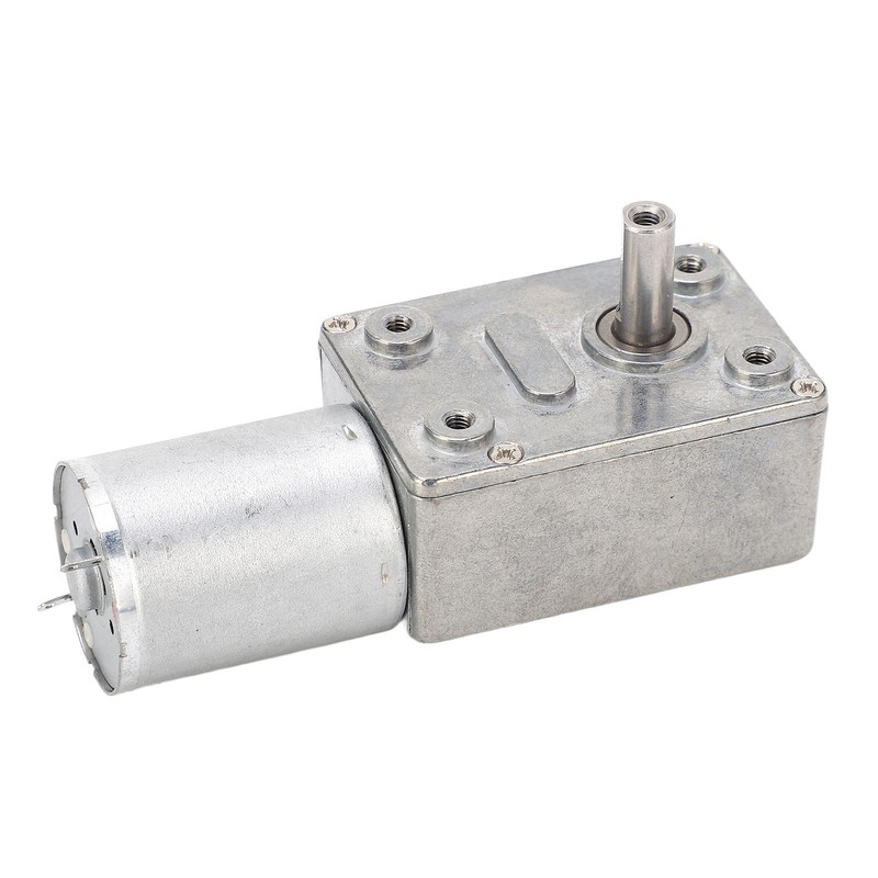 Worm Gear Motor High Torsion 12mm Single Shaft Self Locking