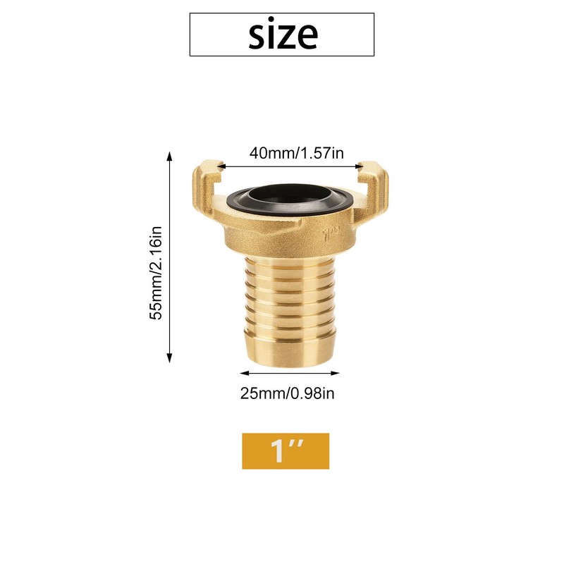 drado Quick Coupling with 1 Inch Nozzle (25 mm) Brass