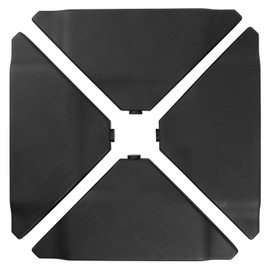 Abba Patio Umbrella Offset Base Stand 4PCS, Cantilever Umbrella, Light-Duty Square Stand, Sand Filled for Garden Law Backyard, Scratch-resistant, 160lbs Capacity, Black