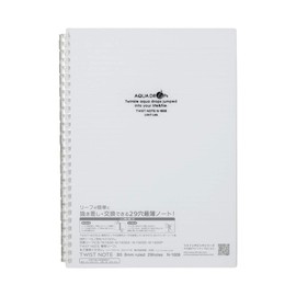 Lihit Lab Twist Ring Notebook, 9.9 x 7.3 Inches, Clear (N1608-1)