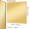 Gold Mirror Acrylic Sheets, 2 Pack 12" x 12" Square