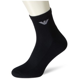 Emporio Armani Men's of Sporty Terry Cloth 304202CC30000135 Short Socks, Navy, One Size EU