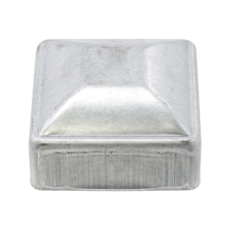 Plum Fittings 2" x 2" Square Pressed Steel Dome Caps