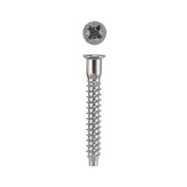 5mm x 40mm HighPoint Confirmat Screws, Pozi-Flat Head, Zinc, 100pc