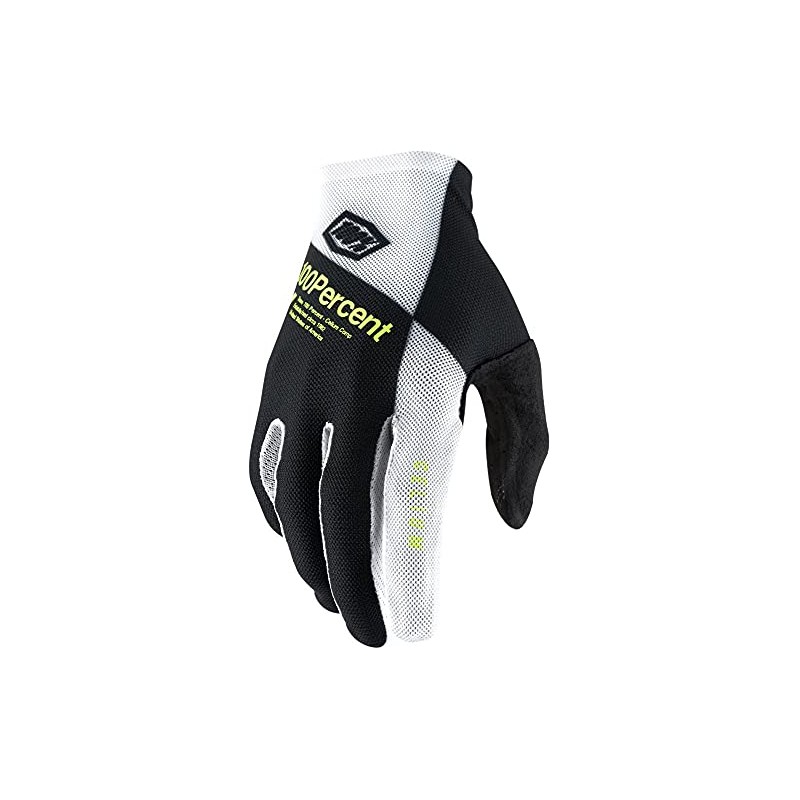 100% Celium Gloves Black/White Glove Size L 2021 Cycling Gloves