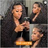 13x6 HD Transparent Lace Deep Wave Frontal Wig 40 Inch