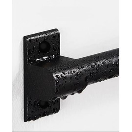 A/N PEPAXON Hook Rail Kitchen Hook Rail Kitchen Aid Hanging Rail Kitchen Holder Hanging Rail Bathroom Hook Rail Pan Holder (30 cm - 5 Hooks)