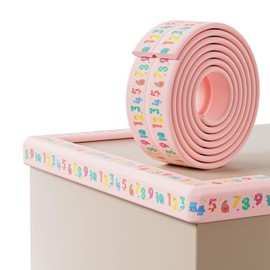 Lonlown Edge Protector for Baby 6.5ft Soft Protective Foam Cushion Furniture Edge and Corner Guards Baby Child Proofing Cartoon Digital Pattern Odorless Safe for Table,Fireplace,Countertop