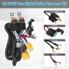 Partsam 1Set H4 Headlight Relay Harness Kit for 7x6 5x7