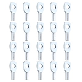 PATIKIL Cable Ball Stopper, 20pcs Gym Machine Accessories for 5mm Cable Fitness Equipment Wire Rope Port Joint Replacement Parts for Home Gym Machine, Silver