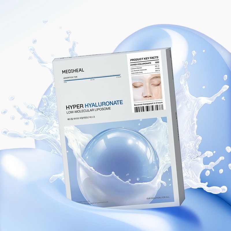 Mediheal Hyper Gel Mask Hyaluronic Acid, 1 sheet, 4 pieces