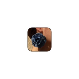 Denim Flower Earrings for Women Blue Floral Dangle Jewelry Accessories Boho Jewelry Gifts