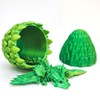 3D Printed Dragon Egg and Wings, 3-d Crystal Cute Mystery