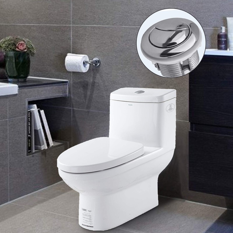 Dual Flush Toilet Kit Plastic Adjustable Top Push Button Toilet