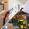 LOEMU 25FT 12 Gauge Outdoor Extension Cord with Multiple Outlets