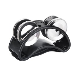 Bnineteenteam Foot Tambourine Percussion Musical Instrument Metal for Jingle Bell Accessories, Foot Tambourine (Black) Tambourine Musical Instrument