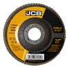 JCB 10x Metal 80 Grit Flap Discs 115mm (4 1/2'')