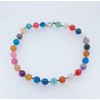 Treasurebay Stunning 14mm Gemstone Necklace Women's Necklace (Multi-colour agate)