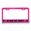 Customola in GOD WE Trust Jesus Christian Metal License Plate